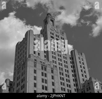 Edificio Superman usato nei fumetti, situato nel centro di Providence, Rhode Island Foto Stock