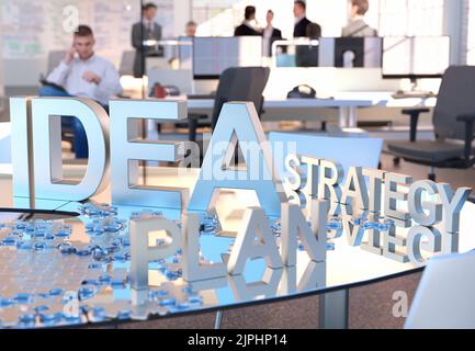 Business, ufficio, idee, ambiente di lavoro, idea, corporate, negocios, uffici, brainstorming, idea, luoghi di lavoro, workstation Foto Stock