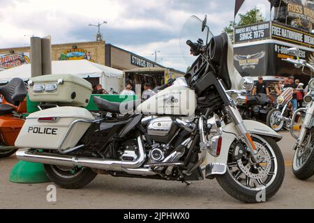 Lo Sturgis Motorcycle Rally è il più grande rally motociclistico del mondo. Si svolge ogni anno nelle Black Hills e a Sturgis, South Dakota, per il 10 Foto Stock