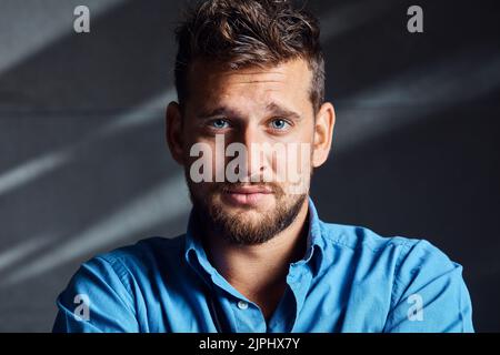 uomo, ritratto, barbuto, ragazzo, uomini, ritratti, beardeds Foto Stock