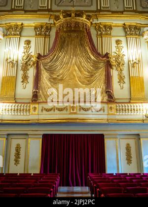 Teatro di corte del Palazzo reale di Napoli Foto Stock