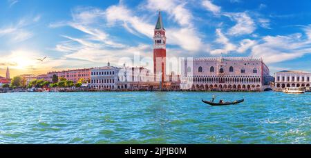 venezia, palazzo delle doge, campanile di san marco, venere, palazzi delle doge, campaniles di san marco Foto Stock