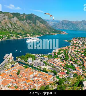 porto, mare adriatico, baia di cattaro, porti, porto, mare adriatico, baia di kotors Foto Stock