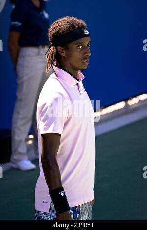 Vancouver occidentale, Canada. 16th ago, 2022. West Vancouver, British Columbia, Canada, 16th 2022 agosto Mikael Ymer (Svezia) durante il torneo di tennis Odlum Brown VanOpen il 16 agosto 2022 all'Hollyburn Country Club di West Vancouver, British Columbia, Canada. (Amy Elle/SPP) Credit: SPP Sport Press Photo. /Alamy Live News Foto Stock