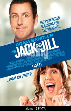 ADAM SANDLER, Adam Sandler POSTER, Jack e Jill, 2011 Foto Stock