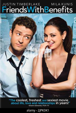 JUSTIN TIMBERLAKE e Mila Kunis POSTER, amici con benefici, 2011 Foto Stock