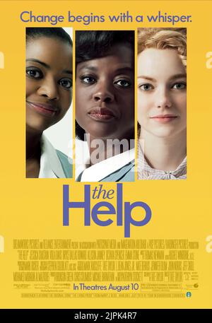 OCTAVIA SPENCER, VIOLA DAVIS, EMMA STONE POSTER, L'AIUTO, 2011 Foto Stock