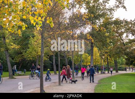 Il Vondelpark, un parco urbano pubblico di 47 ettari, Amsterdam, Paesi Bassi. Foto Stock