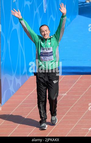 Roma, Italia. 16th ago, 2022. CRYAN Clare IRL Dive WOMEN - 1M SPRINGBOARD - FINAL durante i Campionati europei di Aquatics, Roma, Italia, allo Stadio del Nuoto, Roma 16 ago 2022 (Photo by AllShotLive/Sipa USA) Credit: Sipa USA/Alamy Live News Foto Stock