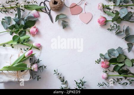 copia spazio, fiori, madre giorno, fioritura, ranunkeln, copyspace, fiore, fiore valentain, giorni delle madri, floristico Foto Stock
