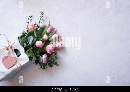 cuore, dono, bouquet, cuori, doni, presente Foto Stock