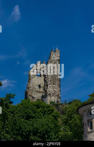 Rovine del castello sul drachenfels Bonn Foto Stock