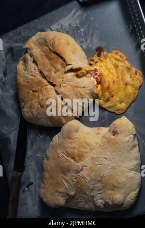 TORTA DI FORMAGGIO FACILE E SALATA Foto Stock