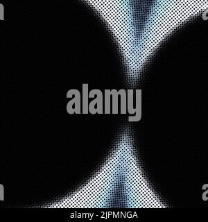 Texture moderna ed elegante a mezzitoni con cerchi e anelli variopinti a casualità come il motivo caotico del mosaico come sfondo sfocato per sfondi Foto Stock