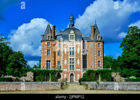 Francia, Loir-et-Cher, Sologne, la Ferté-Imbault, il castello distrutto più volte è stato ricostruito nel 1627 da Jacques d'Estampes, Maresciallo di Francia e M. Foto Stock