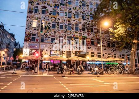 Fischer-Art-Haus, la Boum cocktail bar, Karl Liebknechstrasse, Kali, Lipsia Connewitz, Sachsen Foto Stock