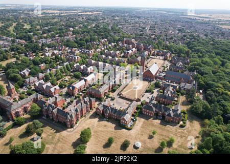 Repton Park Woodford Green East London UK drone vista aerea Foto Stock