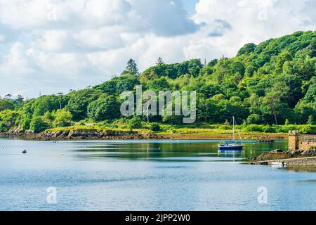 Porto interno a Stornoway, Isola di Lewis e Harris, Scozia. Foto Stock