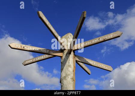 Vista sull'estuario dell'Humber da Scurn Point, East Riding of Yorkshire, Humberside, Inghilterra, Regno Unito Foto Stock