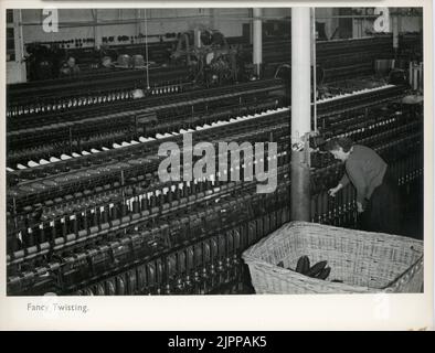 Smith & Calverley Ltd. Fabbrica di tessuti a Huddersfield. Foto Stock