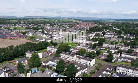 Vista aerea del Kilwinning North Ayrshire Foto Stock