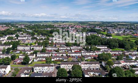 Vista aerea del Kilwinning North Ayrshire Foto Stock