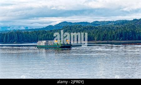 KETCHIKAN, ALASKA - 26 maggio 2022: Ketchikan è la città più meridionale dell'Alaska, con una popolazione di 8000 abitanti. Le navi da crociera effettuano oltre 500 fermate bringi Foto Stock