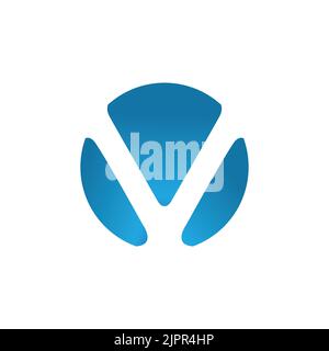 logo digitale di denaro, moderno logo di banca web Illustrazione Vettoriale