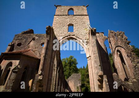 Rovine del monastero di tutti i Santi nel Parco Nazionale della Foresta Nera, alta Renchtal, tutti i Santi, Oppenau, Baden-Wuerttemberg, Germania Foto Stock