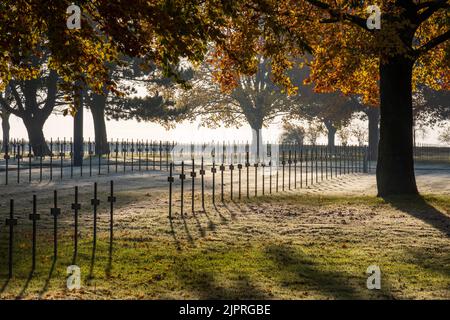 Neuville St Vaast cimitero militare tedesco, vicino Arras, Francia Foto Stock