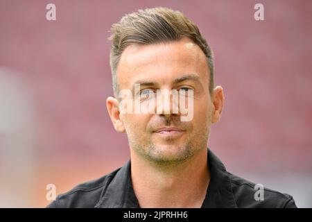 Allenatore Enrico Maassen FC Augusta FCA, ritratto, WWK Arena, Augusta, Baviera, Germania Foto Stock