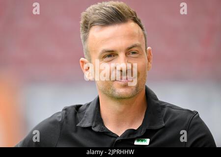 Allenatore Enrico Maassen FC Augusta FCA, ritratto, WWK Arena, Augusta, Baviera, Germania Foto Stock