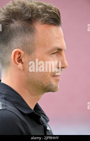 Allenatore Enrico Maassen FC Augusta FCA, ritratto, WWK Arena, Augusta, Baviera, Germania Foto Stock