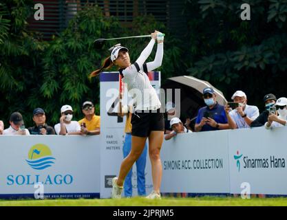 Giacarta, Indonesia. 20th ago, 2022. 19 agosto, 2022-Jakerta, Indonesia-Ko Lydia della Nuova Zelanda azione sulla sala 4th durante un giorno finale di Simone Asia Pacific Cup 2022 al Pondok Indah Golf Cours a Giacarta, Indonesia. (Credit Image: © JJ Jung via ZUMA Press Wire) Credit: ZUMA Press, Inc./Alamy Live News Foto Stock