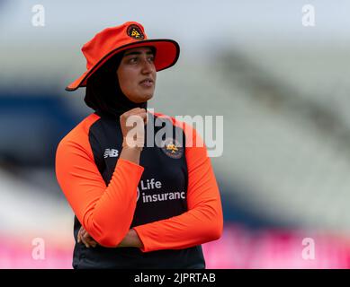 Abtaha Maqsood di Birmingham Phoenix nel cento Foto Stock