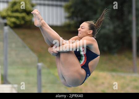 ELISA Pizzini durante i Campionati europei di nuoto Roma 2022. Roma 19th agosto 2022 Photographer01 Foto Stock