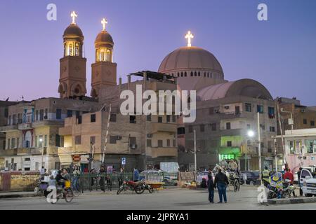 Koptische Kathedrale Erzengel Michael, Luxor, Ägypten Foto Stock