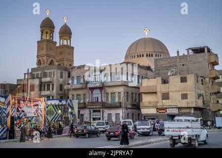 Koptische Kathedrale Erzengel Michael, Luxor, Ägypten Foto Stock