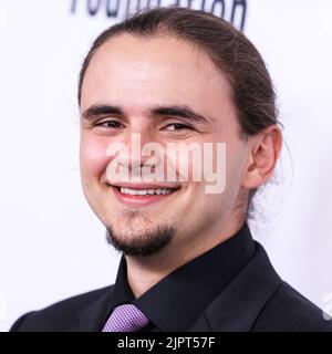 Beverly Hills, Stati Uniti. 19th ago, 2022. BEVERLY HILLS, LOS ANGELES, CALIFORNIA, USA - 19 AGOSTO: L'attore americano Prince Jackson arriva al 22nd° Gala annuale della Harold and Carole Pump Foundation che si tiene presso il Beverly Hilton Hotel il 19 agosto 2022 a Beverly Hills, Los Angeles, California, Stati Uniti. (Foto di Xavier Collin/Image Press Agency) Credit: Image Press Agency/Alamy Live News Foto Stock