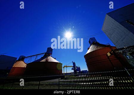 Cambois Blyth il sito di ripristino dell'allumina che viene recuperato da scorie di sale di alluminio un'alternativa sostenibile ed economica alla bauxite viene trattato a. Foto Stock