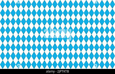 Modello Oktoberfest. Ottobre monaco sfondo festa. Rombo oktoberfest ornamento blu Illustrazione Vettoriale