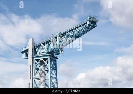 Gru a torre Titan a Clydebank Glasgow Scozia Foto Stock