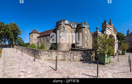 Château panoramica della vista sulla d'Aumont Foto Stock