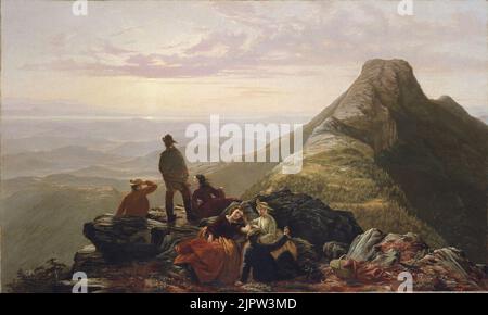 Girolamo Thompson-The partito tardiva sulla Mansfield-1858 di montagna Foto Stock