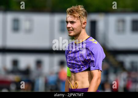 Swansea, Galles. 20 agosto 2022. Shay Young of Coventry City Under 18s durante il gioco della Professional Development League tra Swansea City Under 18 e Coventry City Under 18 alla Swansea City Academy di Swansea, Galles, Regno Unito, il 20 agosto 2022. Credit: Duncan Thomas/Majestic Media/Alamy Live News. Foto Stock