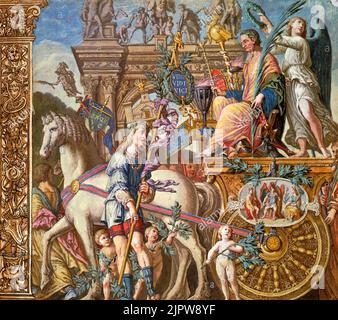Il Trionfo di Giulio Cesare, una delle serie di scene di Andrea Andreani, c.1598 Foto Stock