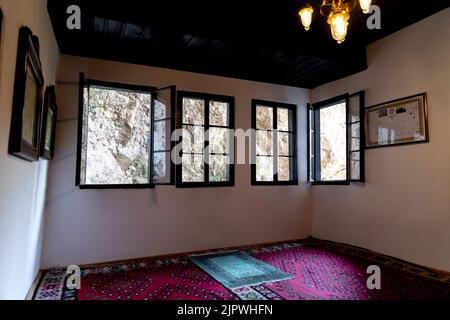 Fermati in città a Blagaj Bosna e Hercegovina Foto Stock