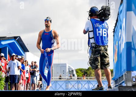 Roma, Italia. 20th agosto, 2022. ACERENZA Domenico ITA ITALY5km uomini Open Water Roma, 20/8/2022 Lido di Ostia XXVI LEN Campionati europei Roma 2022 Foto Andrea Masini / Deepbluemedia / Insidefoto Foto Stock