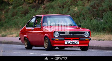 1979 rosso Ford Escort 1,6 Foto Stock