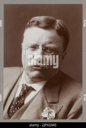 Theodore Roosevelt, Pres., testa e spalle ritratto Foto Stock